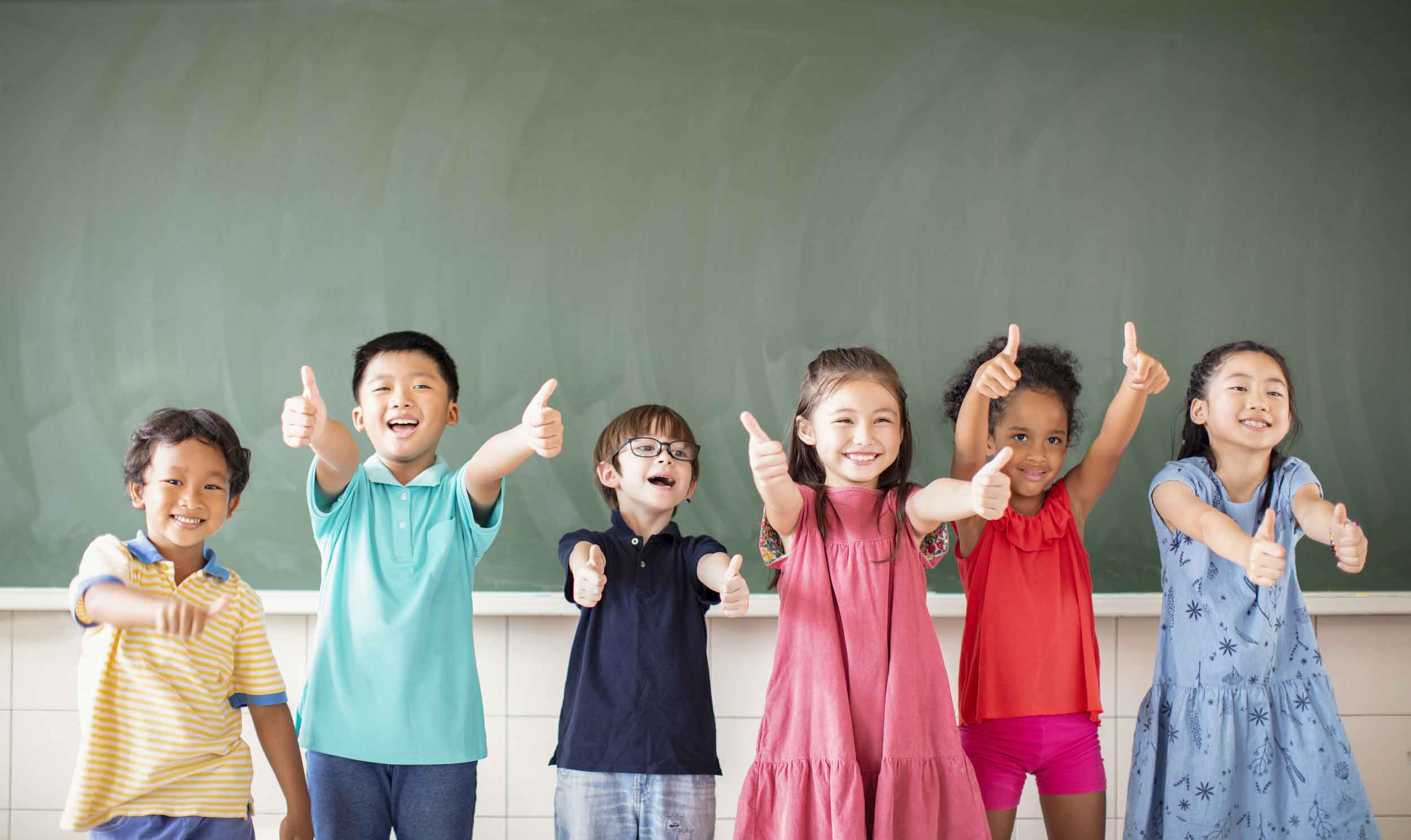 children in classroom